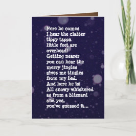 Cartão Funny Christmas Card from a Dog Lover