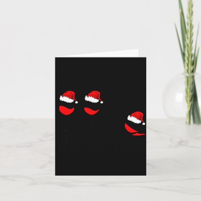 Cartão Funny Christmas Drink Drank Drunk Xmas Holiday  (Frente)