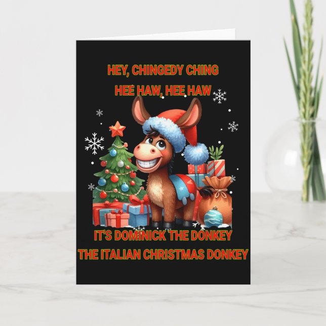 Cartão Funny Christmas Italian Christmas Dominick The  (Frente)