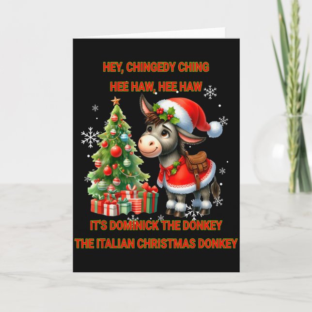 Cartão Funny Christmas Italian Christmas Dominick The  (Frente)
