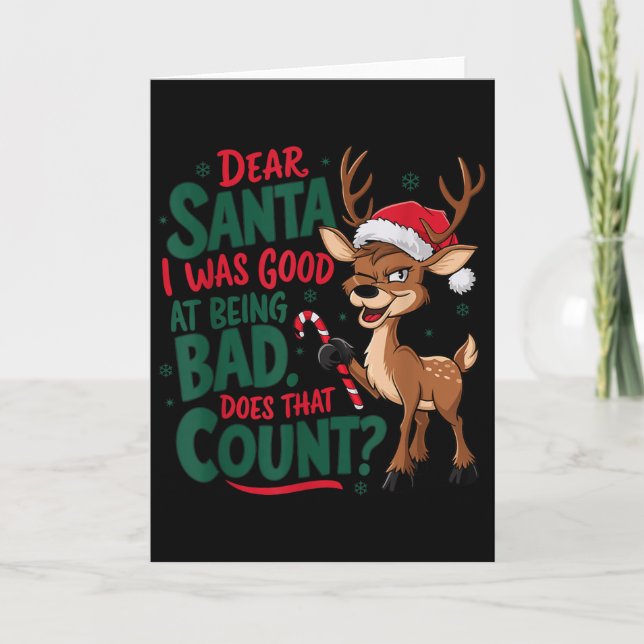 Cartão Funny Christmas Quote  (Frente)