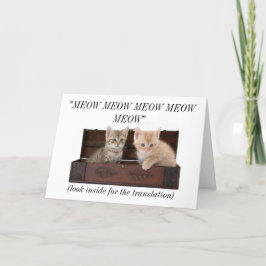 Cartão Funny Crazy Cat Lady Cat Lover Birthday Card