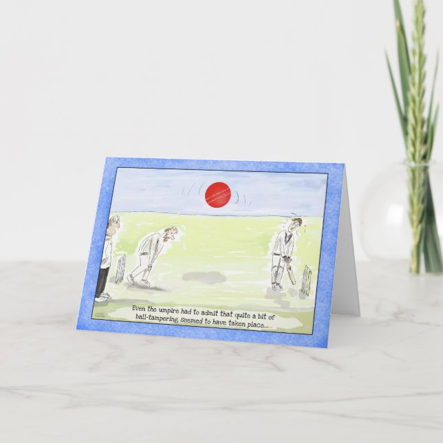 Cartão Funny Cricket Birthday Card (Frente)