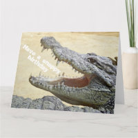 Funny Crocodilo Reptile - Feliz Aniversário do Ins