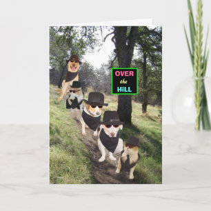 Cartão Funny Customizable Over the Hill