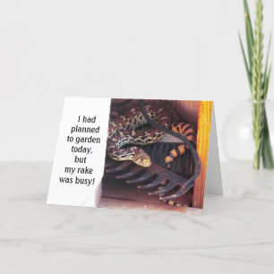 Cartão Funny Cute Herp Friendship - Sonoran Gopher Snake