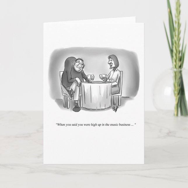 Cartão Funny Dating Humor Blank Greeting Card (Frente)