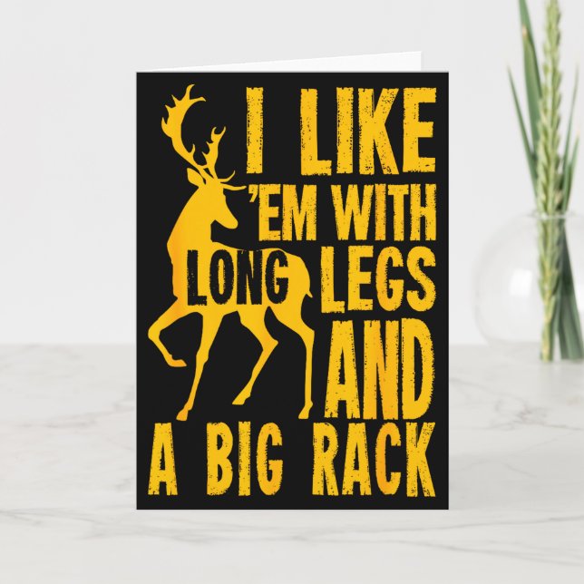 Cartão Funny Deer Hunting Quote Gift For Hunters  (Frente)