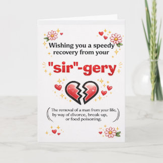 Cartão funny divorce congratulations for ex wife