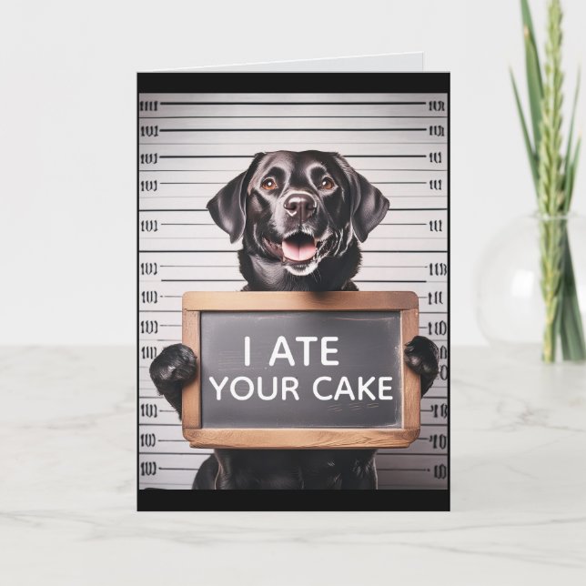 CARTÃO FUNNY DOG BRTHDAY GREETING CARD (Frente)
