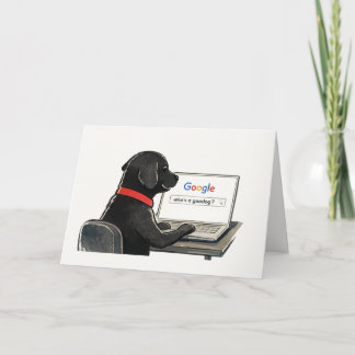 Cartão Funny Dog Greeting Card | Who’s a Goodog?