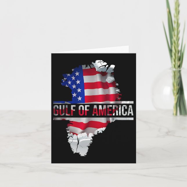 Cartão Funny Donald Trump American Flag Canadá (Frente)