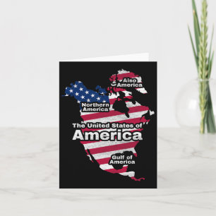 Cartão Funny Donald Trump American Flag Canadá