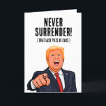 Cartão Funny Donald Trump Birthday<br><div class="desc">Engraçado Donald Trump Cartões de Aniversário e Artes Políticas Personalizadas e Presentes Políticos Personalizados do PolitiClothes.com & PolitiCardz.com Encontre os Presentes Políticos e Eleitos Mais Únicos, Incluindo: T-shirts Políticas, Autocolantes Políticos, Botões Políticos, Posters Políticos, Cartões Políticos, Mogs Políticos, Posters Políticos, Sinais Políticos e Muito Mais! Engrenagens políticas em: http://www.PolitiClothes.com Cartões...</div>