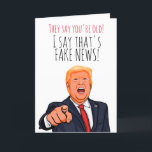 Cartão Funny Donald Trump Birthday<br><div class="desc">Engraçado Donald Trump Cartões de Aniversário e Artes Políticas Personalizadas e Presentes Políticos Personalizados do PolitiClothes.com & PolitiCardz.com Encontre os Presentes Políticos e Eleitos Mais Únicos, Incluindo: T-shirts Políticas, Autocolantes Políticos, Botões Políticos, Posters Políticos, Cartões Políticos, Mogs Políticos, Posters Políticos, Sinais Políticos e Muito Mais! Engrenagens políticas em: http://www.PolitiClothes.com Cartões...</div>