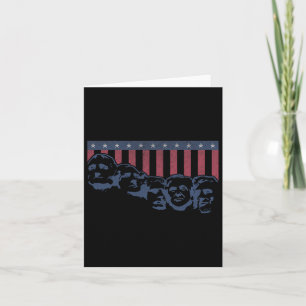 Cartão Funny Donald Trump Monte Rushmore Bandeira America