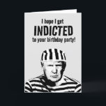 Cartão Funny Donald Trump Mugshot Birthday<br><div class="desc">Engraçado Donald Trump Cartões de Aniversário e Artes Políticas Personalizadas e Presentes Políticos Personalizados do PolitiClothes.com & PolitiCardz.com Encontre os Presentes Políticos e Eleitos Mais Únicos, Incluindo: T-shirts Políticas, Autocolantes Políticos, Botões Políticos, Posters Políticos, Cartões Políticos, Mogs Políticos, Posters Políticos, Sinais Políticos e Muito Mais! Engrenagens políticas em: http://www.PolitiClothes.com Cartões...</div>