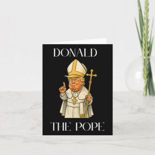 Cartão Funny Donald Trump Pope