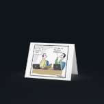 Cartão Funny Drinking in Moderation Cartoon Birthday Card<br><div class="desc">A funny and original comic cartoon card by Mike Seddon depicting someone drinking in moderation... literally! A perfect way to add a bit of humor to someones special day.</div>