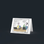 Cartão Funny Drinking in Moderation Cartoon Birthday Card<br><div class="desc">A funny and original comic cartoon card by Mike Seddon depicting someone drinking in moderation... literally! A perfect way to add a bit of humor to someones special day.</div>