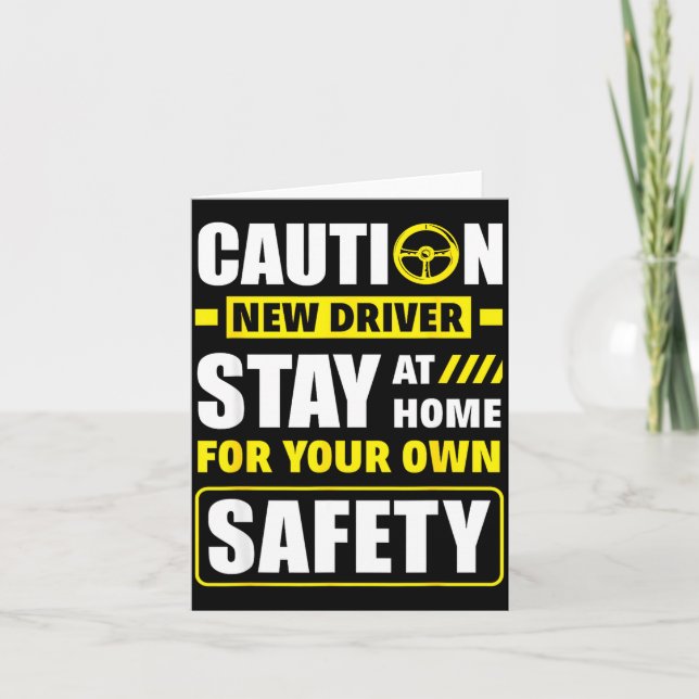 Cartão Funny Driver's License New Driver  (Frente)