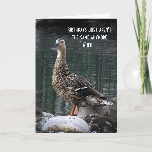 Cartão Funny Duck Birthday Card (Frente)