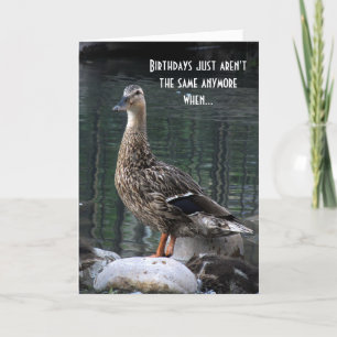 Cartão Funny Duck Birthday Card