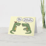 Cartão Funny Ex Husband Alligator Purse<br><div class="desc">Funny Ex Husband Alligator Purse</div>