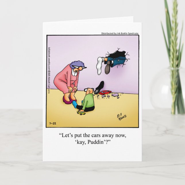 Cartão Funny Father's Day Humor Greeting Card (Frente)