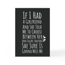 Funny Figure Skating Cards For Him Men Teen Boys