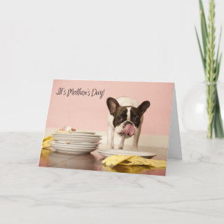 Cartão Funny French Bulldog Mother's Day Card
