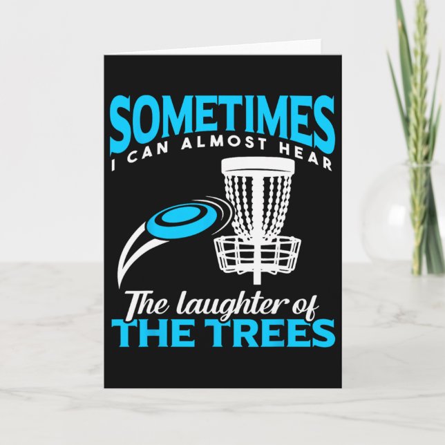 Cartão Funny Frisbee Golf Disc Golf Player Men  (Frente)