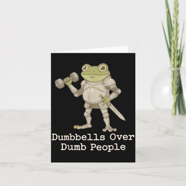 Cartão Funny Frog Pregnancy Announcement Medieval Pregnan (Frente)