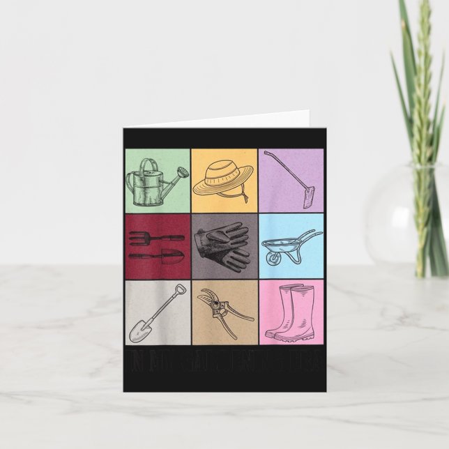 Cartão Funny Gardening Lover S Plant Lover , Men's G Clic (Frente)