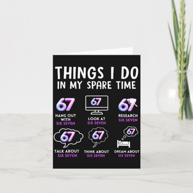 Cartão Funny Gen Alpha Lover Trend Fan Modern Youth Humor (Frente)