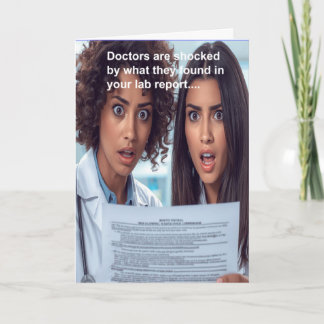 Cartão funny get well wish 