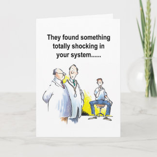 Cartão funny get well wish hospital patient