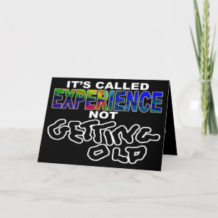 Cartão funny getting old birthday card