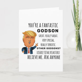 Cartão Funny Godson Birthday Best Gift