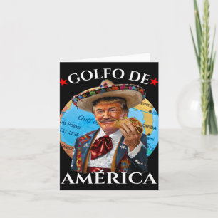 Cartão Funny Golfo De America Estilo Mexicano Engraçado P