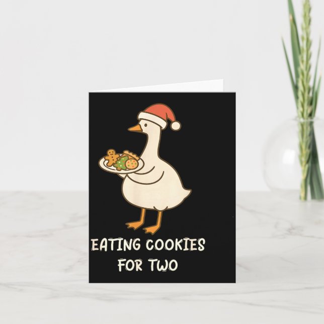 Cartão Funny Goose Pregnancy Pregnant Announcement To Hus (Frente)