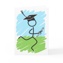 Funny Graduation Runner - Cross Country Track Card