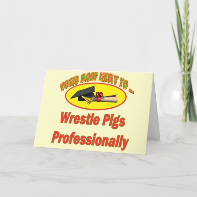 Cartão Funny Graduation T Shirts and Gifts (Frente)