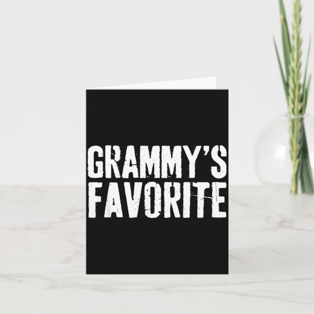 Cartão Funny Grammy’s Favorite Funny Grandparent Granhild (Frente)