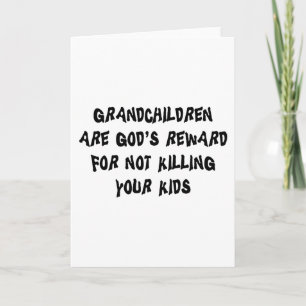 Cartão Funny Grandparents Gift