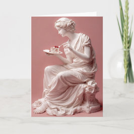 Cartão Funny Greek Statue Birthday Card – Classical Humor