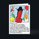 Cartão Funny Greeting Card Happy Birthday Brother<br><div class="desc">Humorous, Birthday Greeting Card. "Brother" Funny Birthday card for your ever-loving brother! Personalize by deleting text and adding your own wording on the outside or inside of this card. Choose your favorite font style, color, and size. Size: Standard, 5" x 7" Thank you, hello, or I love you, custom greeting...</div>