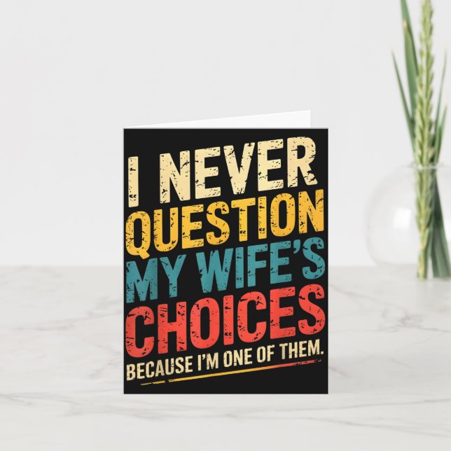 Cartão Funny Groovy Dad Joke Quote For Husband Fathers Da (Frente)