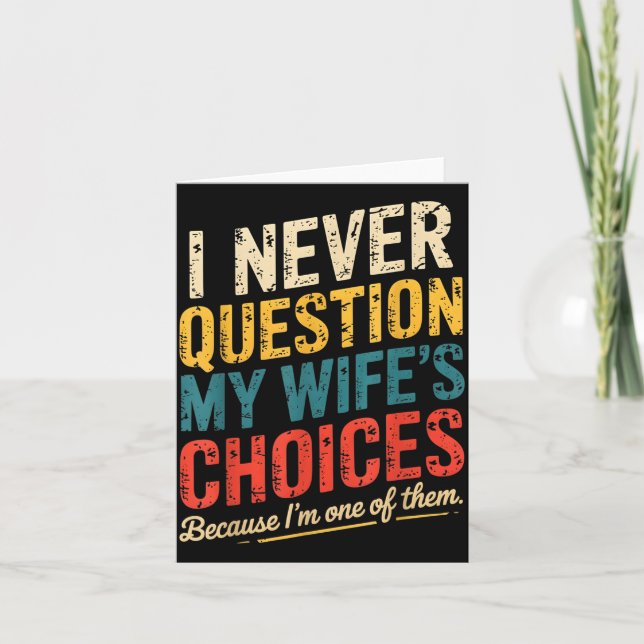 Cartão Funny Groovy Dad Joke Quote For Husband Fathers Da (Frente)