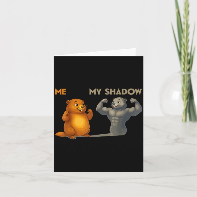 Cartão Funny Groundhog Day  (Frente)